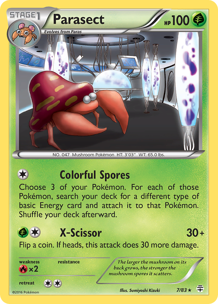 Parasect (7/83) [XY: Generations] | Kessel Run Games Inc. 
