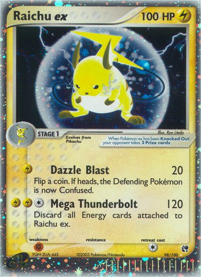 Raichu ex (98/100) [EX: Sandstorm] | Kessel Run Games Inc. 