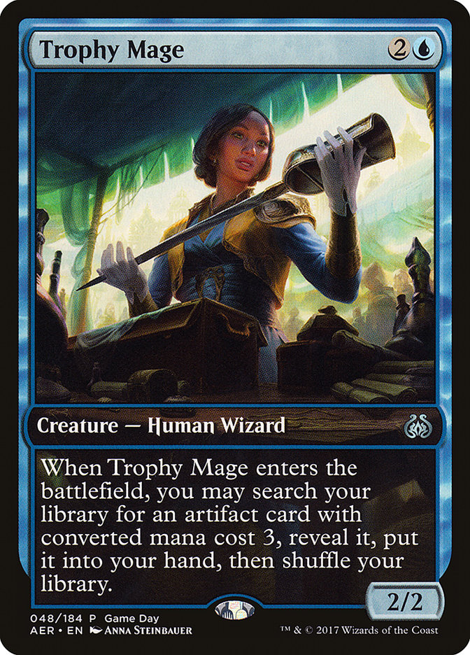 Trophy Mage (Game Day) [Aether Revolt Promos] | Kessel Run Games Inc. 