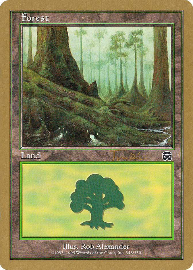 Forest (jt348) (Jan Tomcani) [World Championship Decks 2001] | Kessel Run Games Inc. 