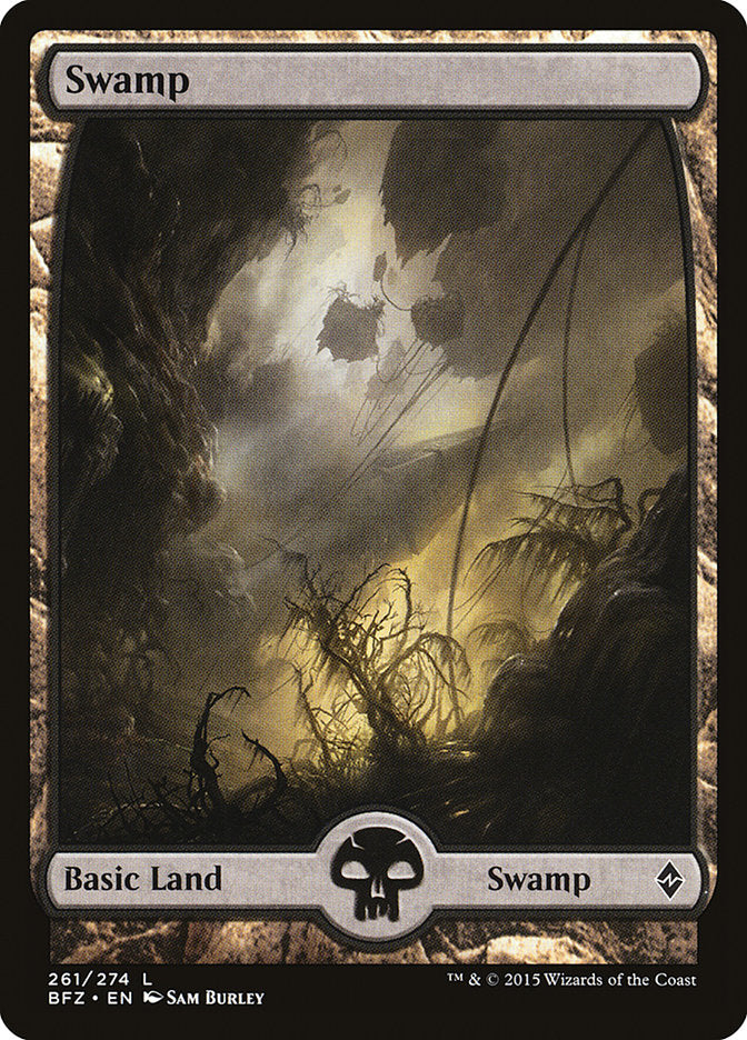 Swamp (261) (Full Art) [Battle for Zendikar] | Kessel Run Games Inc. 