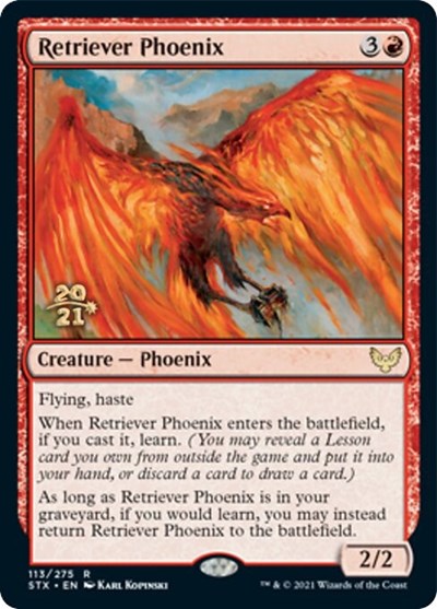 Retriever Phoenix [Strixhaven: School of Mages Prerelease Promos] | Kessel Run Games Inc. 