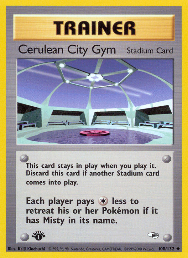 Cerulean City Gym (108/132) [Gym Heroes 1st Edition] | Kessel Run Games Inc. 