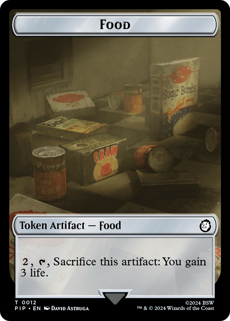 Food (0012) // Copy Double-Sided Token [Fallout Tokens] | Kessel Run Games Inc. 