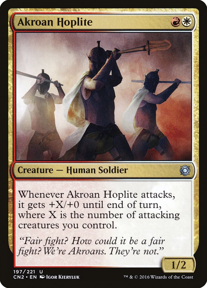 Akroan Hoplite [Conspiracy: Take the Crown] | Kessel Run Games Inc. 