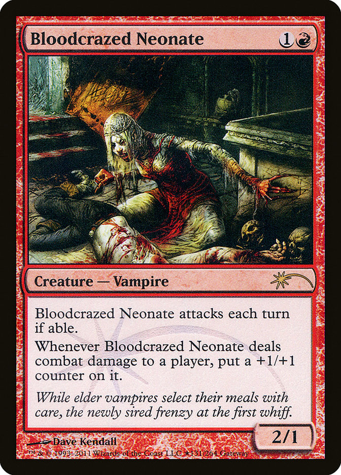 Bloodcrazed Neonate [Wizards Play Network 2011] | Kessel Run Games Inc. 