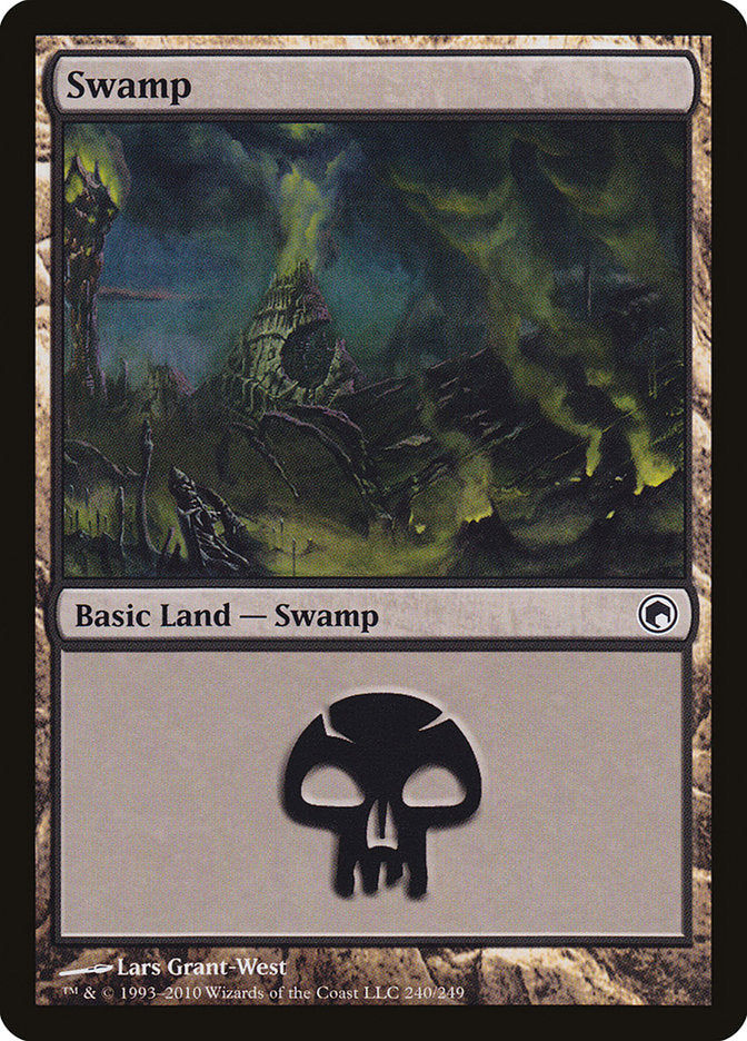 Swamp (240) [Scars of Mirrodin] | Kessel Run Games Inc. 