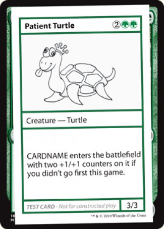 Patient Turtle (2021 Edition) [Mystery Booster Playtest Cards] | Kessel Run Games Inc. 