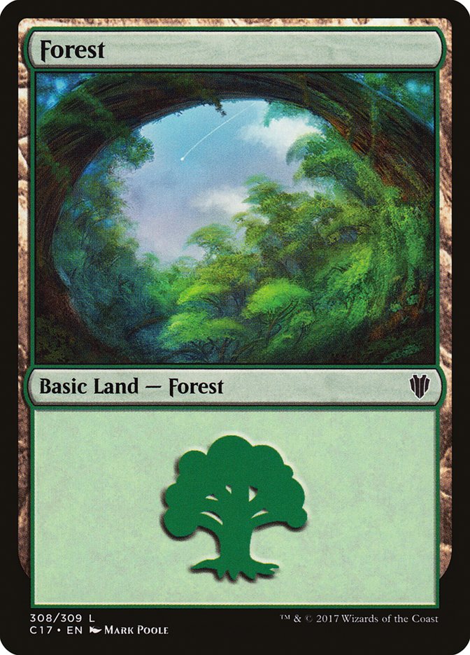 Forest (308) [Commander 2017] | Kessel Run Games Inc. 