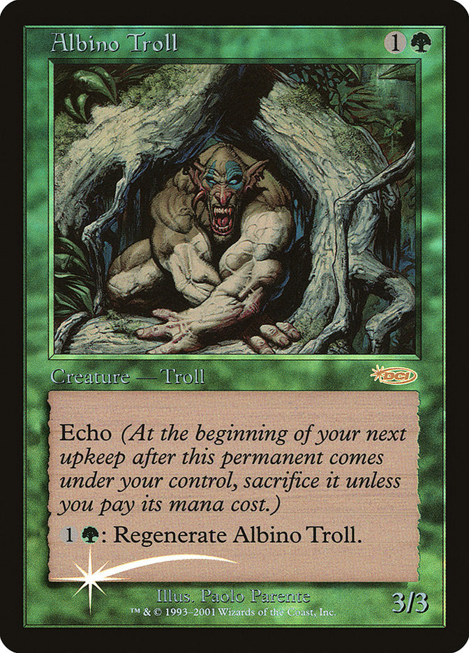 Albino Troll [Friday Night Magic 2002] | Kessel Run Games Inc. 