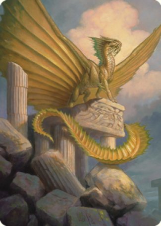 Ancient Gold Dragon Art Card (05) [Commander Legends: Battle for Baldur's Gate Art Series] | Kessel Run Games Inc. 