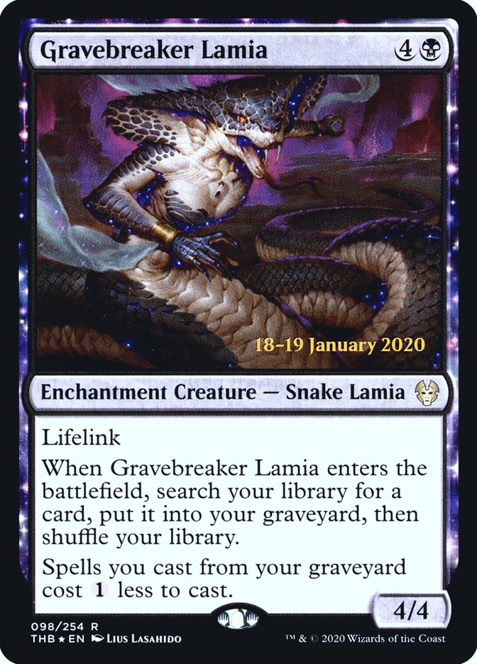 Gravebreaker Lamia [Theros Beyond Death Prerelease Promos] | Kessel Run Games Inc. 