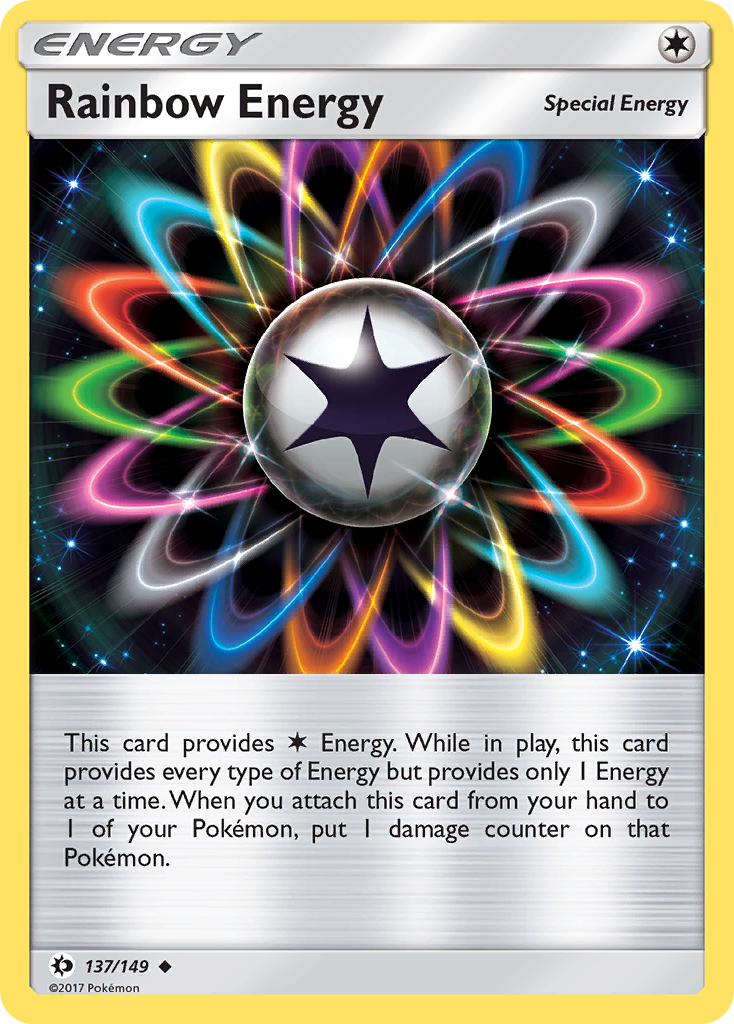Rainbow Energy (137/149) [Sun & Moon: Base Set] | Kessel Run Games Inc. 