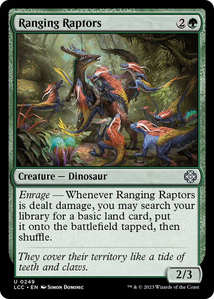 Ranging Raptors [The Lost Caverns of Ixalan Commander] | Kessel Run Games Inc. 