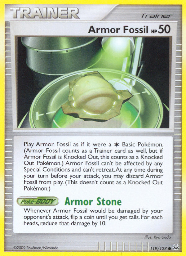 Armor Fossil (119/127) [Platinum: Base Set] | Kessel Run Games Inc. 