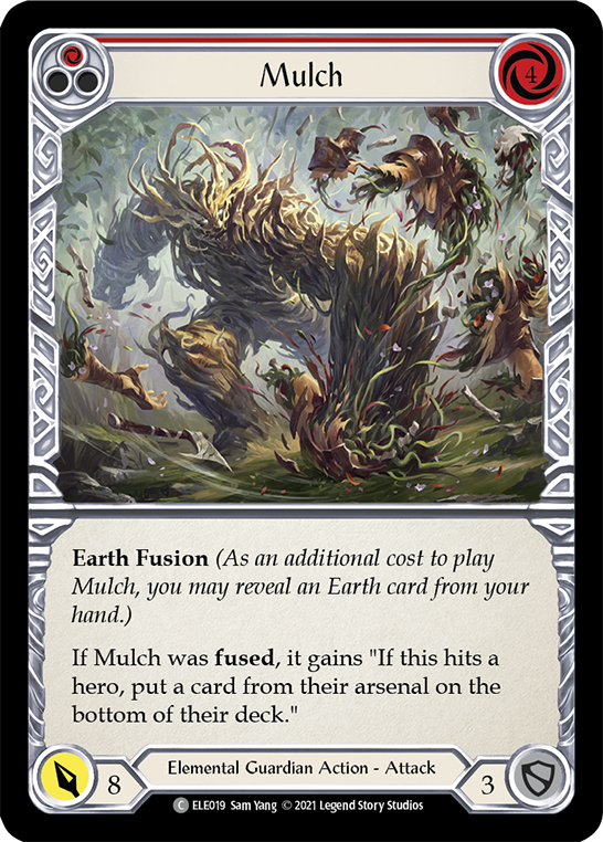 Mulch (Red) [ELE019] (Tales of Aria)  1st Edition Rainbow Foil | Kessel Run Games Inc. 