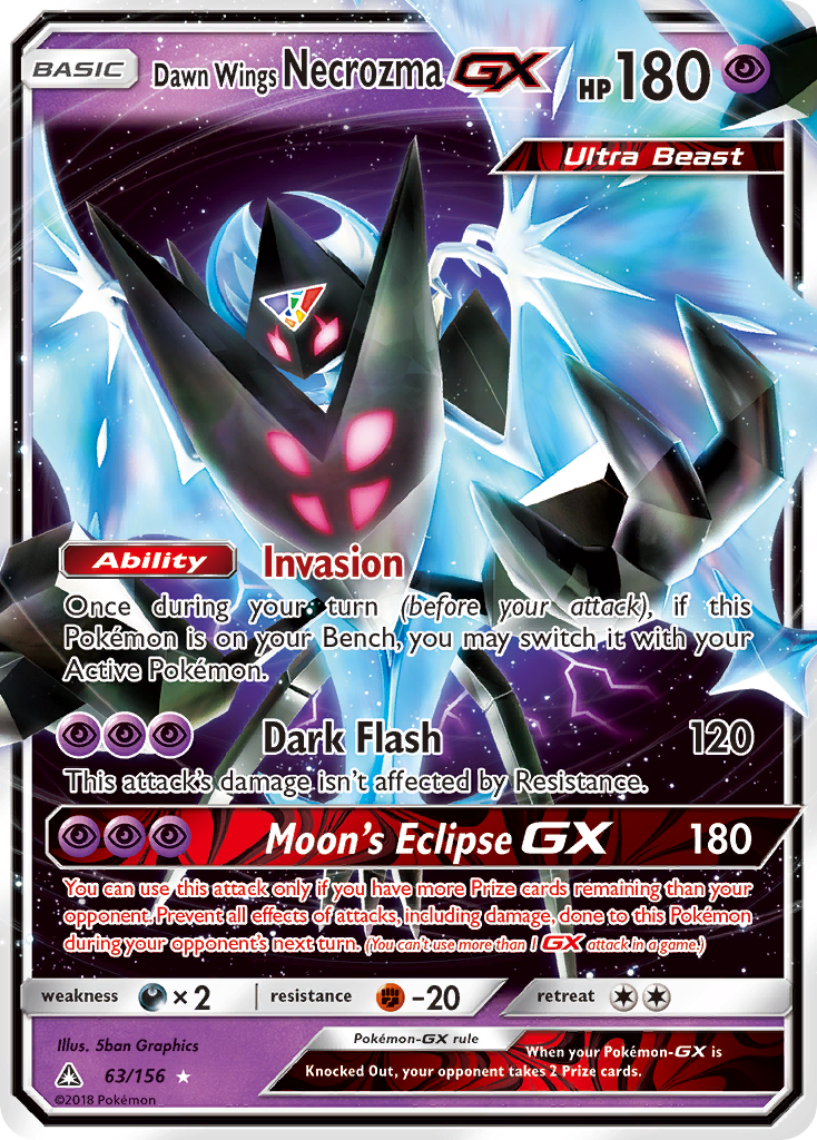 Dawn Wings Necrozma GX (63/156) [Sun & Moon: Ultra Prism] | Kessel Run Games Inc. 