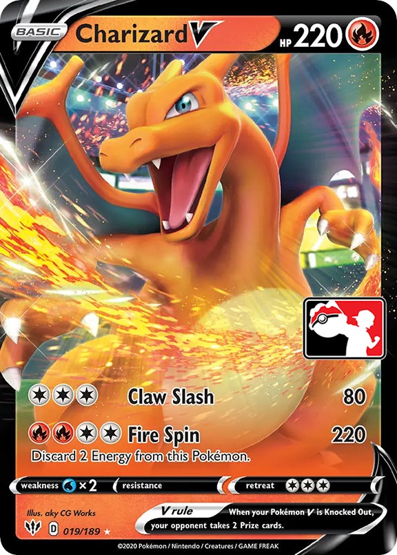 Charizard V (019/189) [Prize Pack Series One] | Kessel Run Games Inc. 