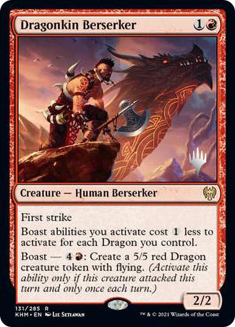 Dragonkin Berserker (Promo Pack) [Kaldheim Promos] | Kessel Run Games Inc. 