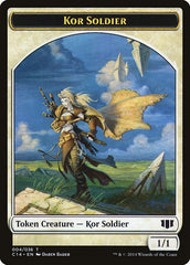 Kor Soldier // Pegasus Double-Sided Token [Commander 2014 Tokens] | Kessel Run Games Inc. 