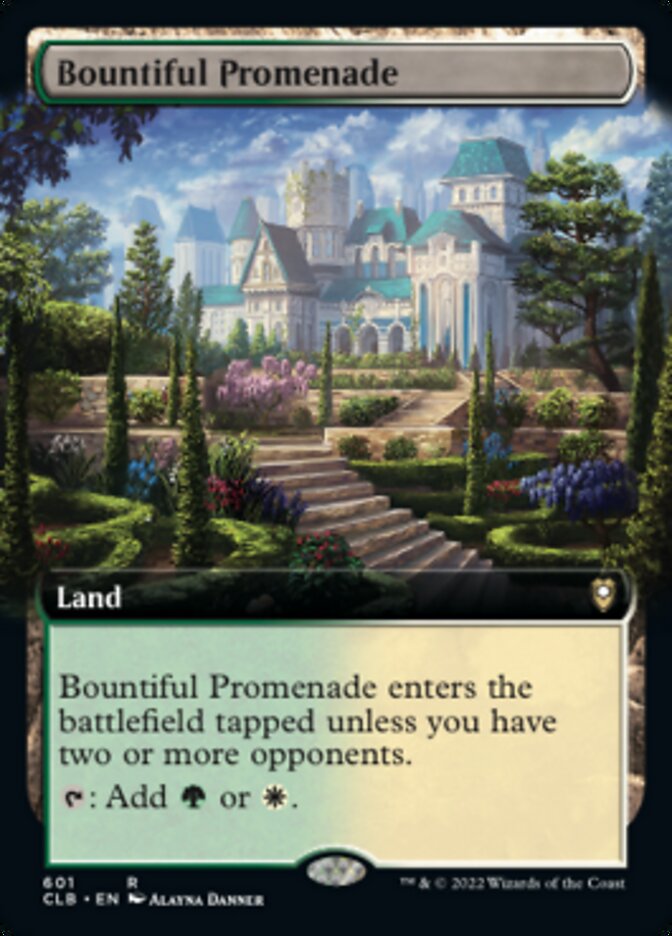 Bountiful Promenade (Extended Art) [Commander Legends: Battle for Baldur's Gate] | Kessel Run Games Inc. 