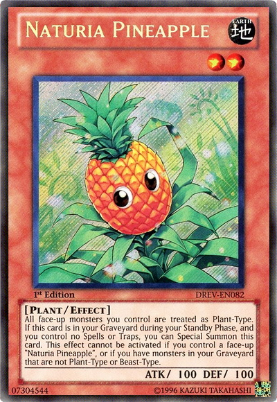 Naturia Pineapple [DREV-EN082] Secret Rare | Kessel Run Games Inc. 