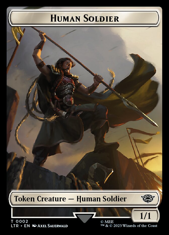 Human Soldier Token (02) [The Lord of the Rings: Tales of Middle-Earth Tokens] | Kessel Run Games Inc. 