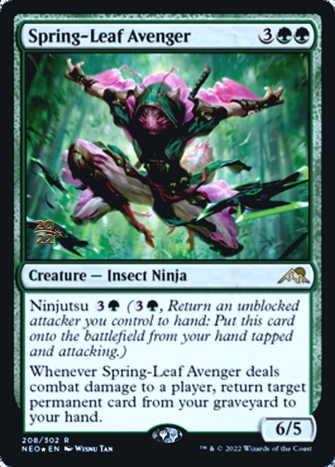 Spring-Leaf Avenger [Kamigawa: Neon Dynasty Prerelease Promos] | Kessel Run Games Inc. 