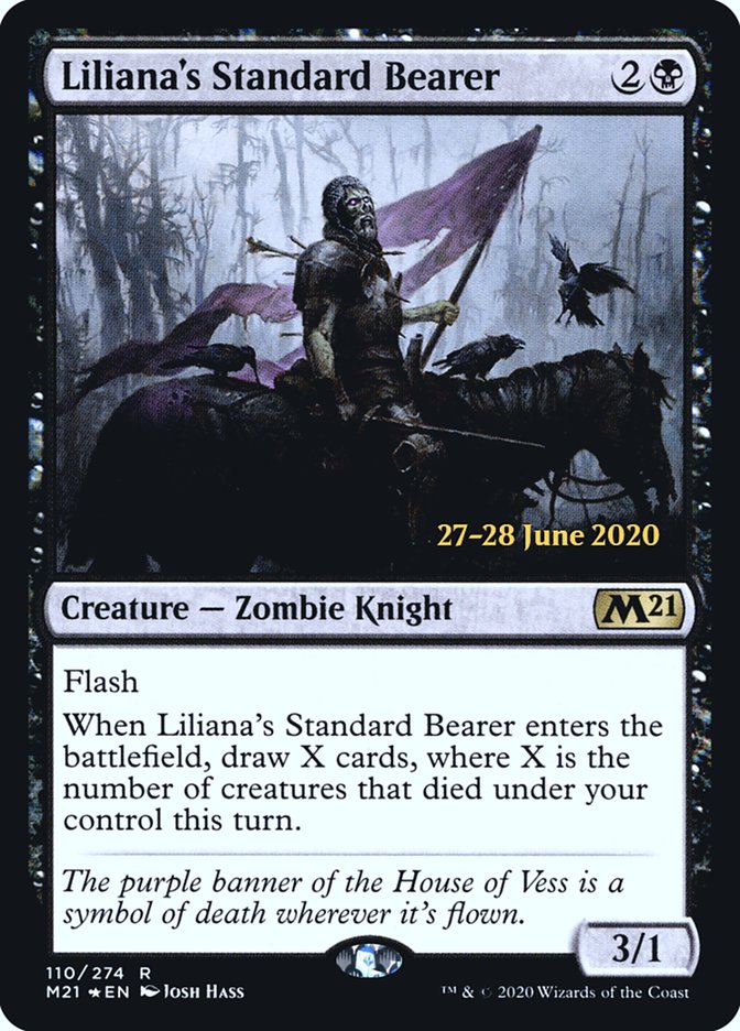Liliana's Standard Bearer [Core Set 2021 Prerelease Promos] | Kessel Run Games Inc. 