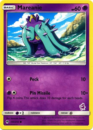 Mareanie (105/214) (Mewtwo Deck) [Battle Academy 2020] | Kessel Run Games Inc. 