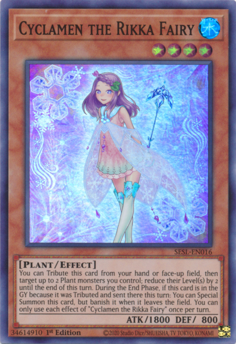Cyclamen the Rikka Fairy [SESL-EN016] Super Rare | Kessel Run Games Inc. 