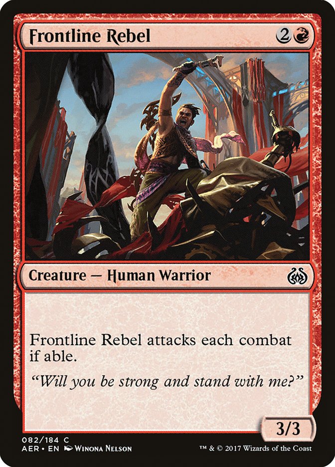 Frontline Rebel [Aether Revolt] | Kessel Run Games Inc. 