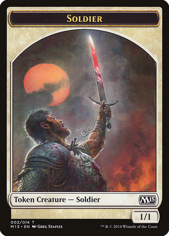 Soldier Token [Magic 2015 Tokens] | Kessel Run Games Inc. 