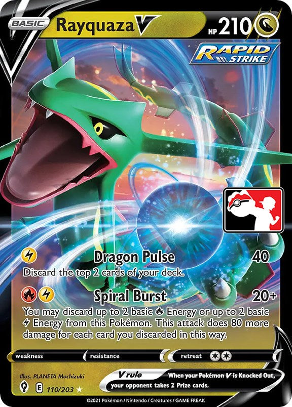 Rayquaza V (110/203) [Prize Pack Series One] | Kessel Run Games Inc. 