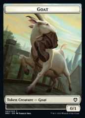 Construct (008) // Goat Double-Sided Token [The Brothers' War Commander Tokens] | Kessel Run Games Inc. 