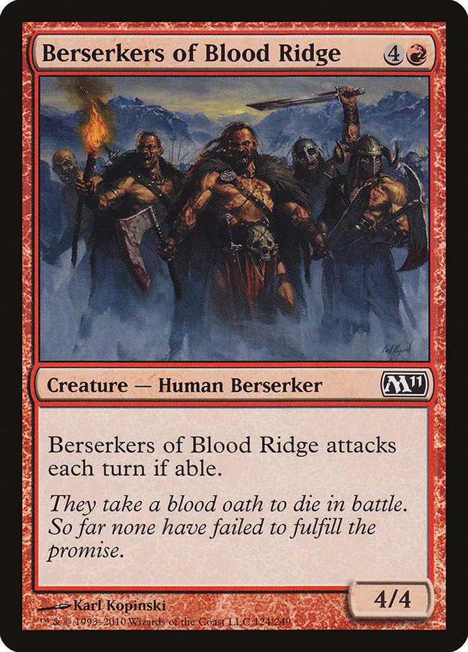Berserkers of Blood Ridge [Magic 2011] | Kessel Run Games Inc. 