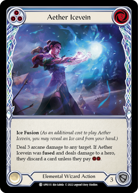 Aether Icevein (Blue) [UPR115] (Uprising)  Rainbow Foil | Kessel Run Games Inc. 