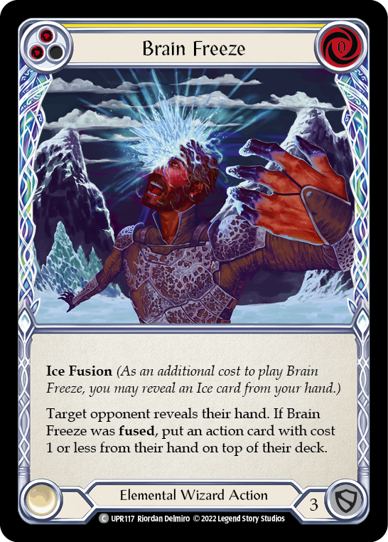 Brain Freeze (Yellow) [UPR117] (Uprising)  Rainbow Foil | Kessel Run Games Inc. 