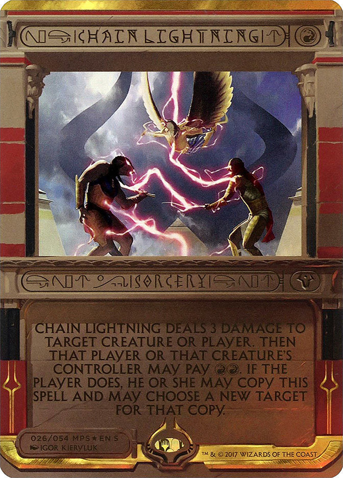 Chain Lightning (Invocation) [Amonkhet Invocations] | Kessel Run Games Inc. 