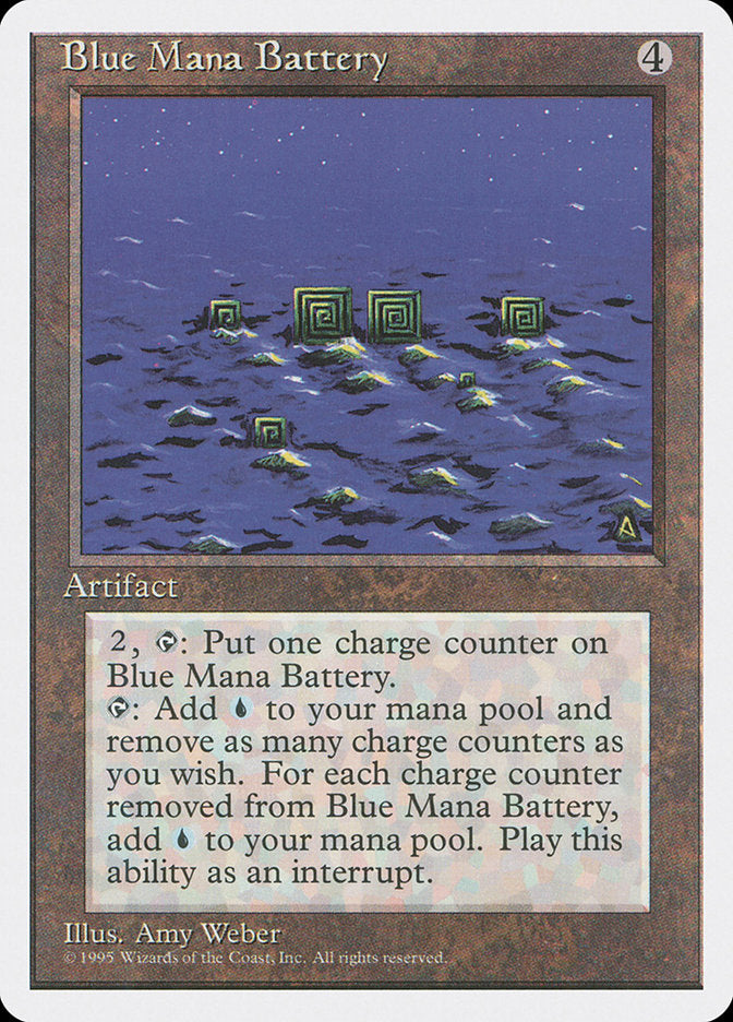 Blue Mana Battery [Fourth Edition] | Kessel Run Games Inc. 