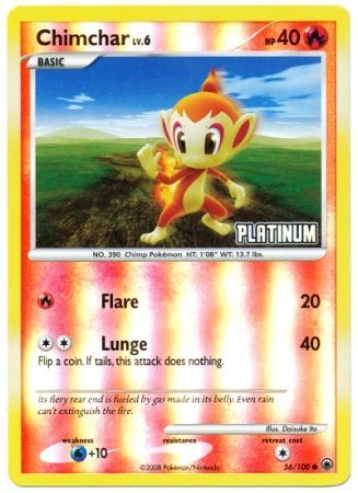 Chimchar (56/100) [Burger King Promos: 2009 Collection] | Kessel Run Games Inc. 