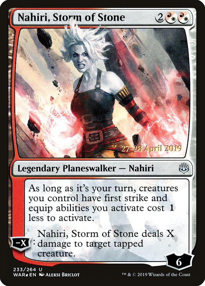 Nahiri, Storm of Stone [War of the Spark Prerelease Promos] | Kessel Run Games Inc. 