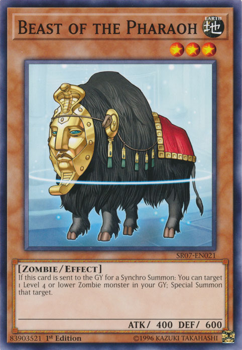 Beast of the Pharaoh [SR07-EN021] Common | Kessel Run Games Inc. 