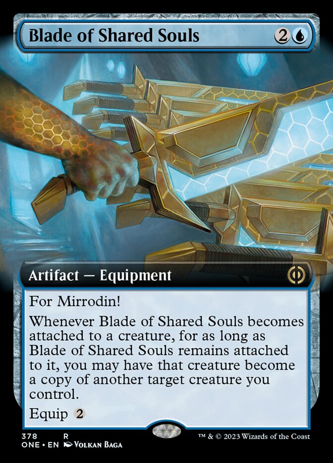 Blade of Shared Souls (Extended Art) [Phyrexia: All Will Be One] | Kessel Run Games Inc. 