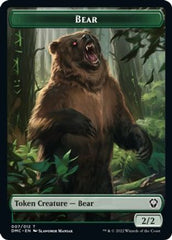 Kavu // Bear Double-Sided Token [Dominaria United Commander Tokens] | Kessel Run Games Inc. 