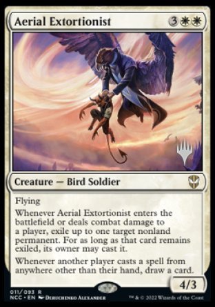Aerial Extortionist (Promo Pack) [Streets of New Capenna Commander Promos] | Kessel Run Games Inc. 