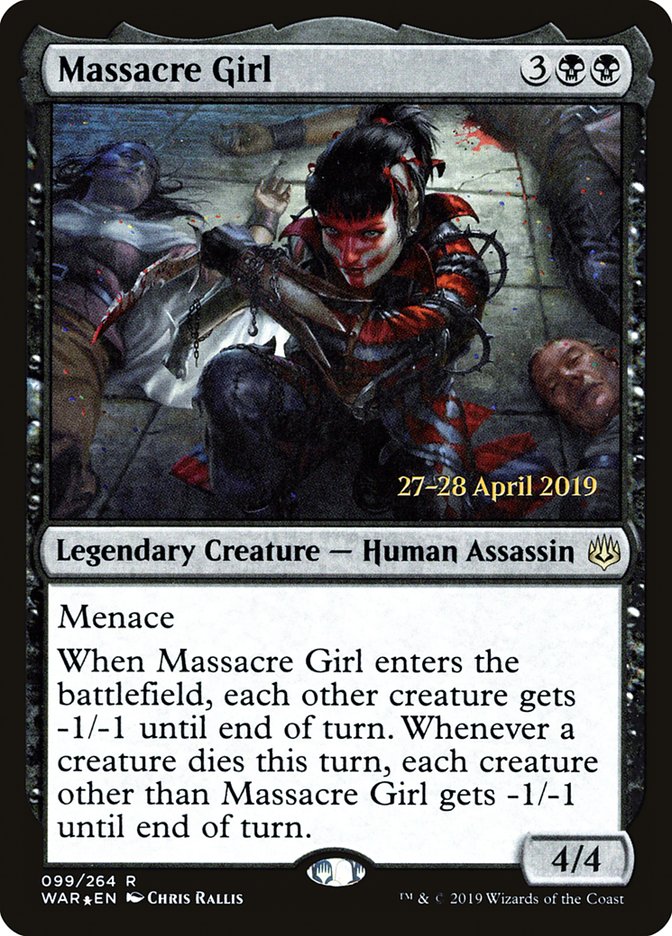 Massacre Girl [War of the Spark Prerelease Promos] | Kessel Run Games Inc. 