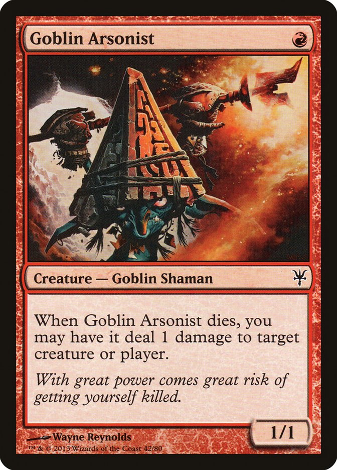 Goblin Arsonist [Duel Decks: Sorin vs. Tibalt] | Kessel Run Games Inc. 
