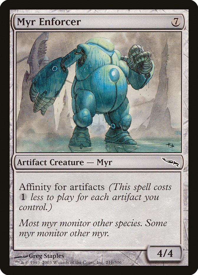 Myr Enforcer [Mirrodin] | Kessel Run Games Inc. 