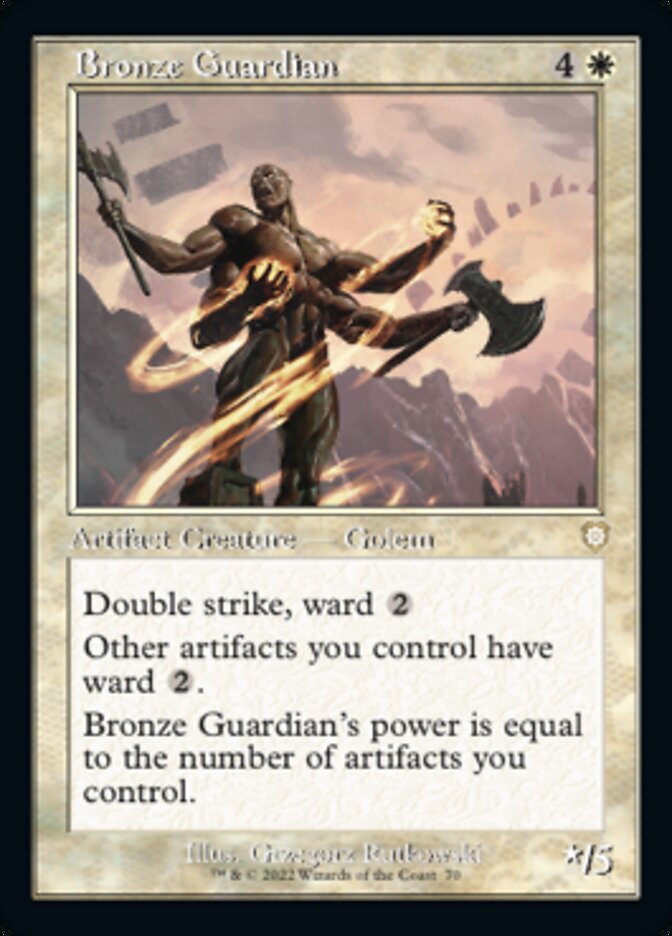 Bronze Guardian (Retro) [The Brothers' War Commander] | Kessel Run Games Inc. 